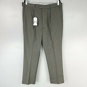 Peter Christian Deluxe Wool & Silk Pleated Front Dress Pants NWT Size 38 B6